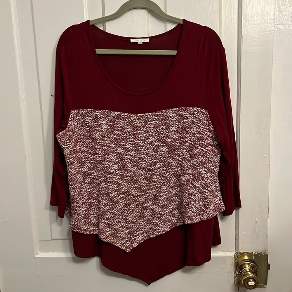 Ava‎ James women's business casual shirt XL